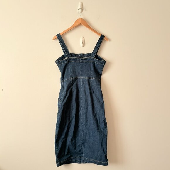 Aritzia Denim Forum Jaclyn Dress Button Front Denim Size 6 - Picture 5 of 7